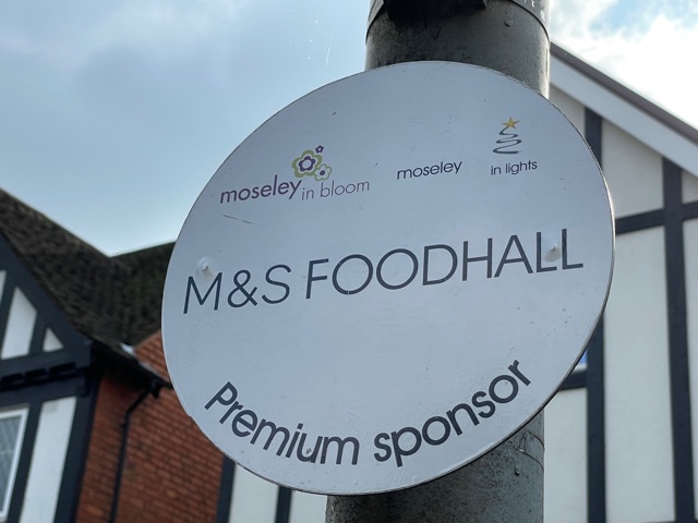M&S Foodhall - sponsor plaque
