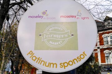 Moseley Farmers Market sponsorship plaque