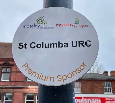 St Columba URC sponsor plaque