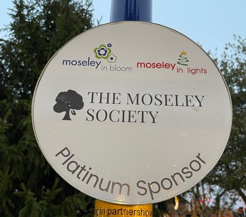 Moseley Society sponsor plaque