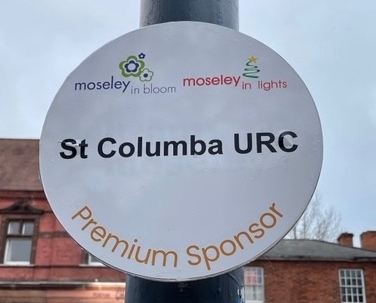 Sponsor sign - St Columba